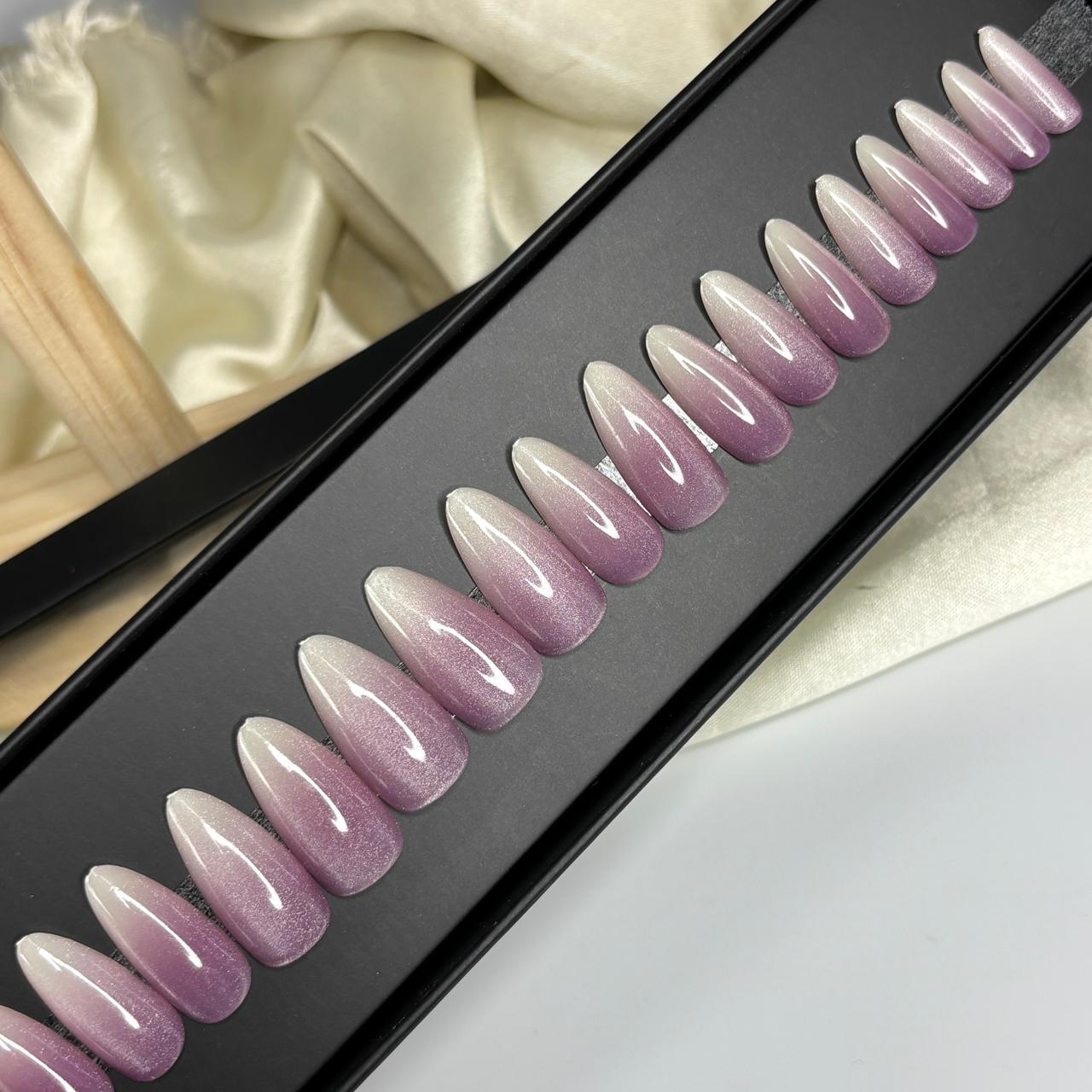 Ombré Cat Eye Nails 06