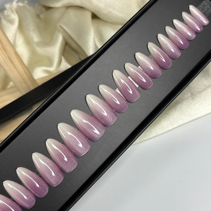 Ombré Cat Eye Nails 06