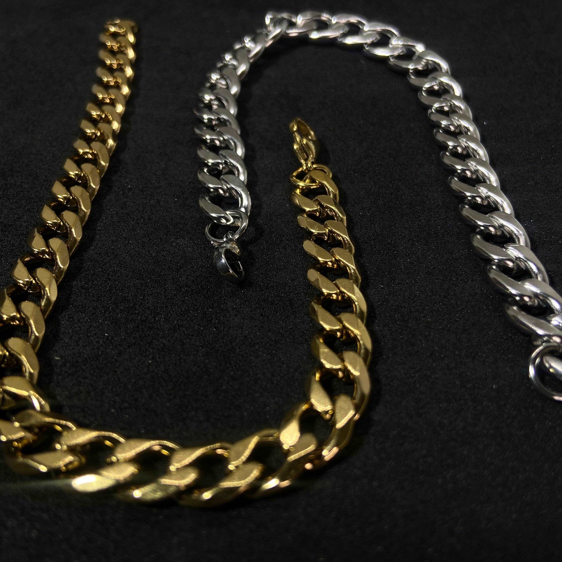 Cuban 18K Gold Plated Chain Bracelet