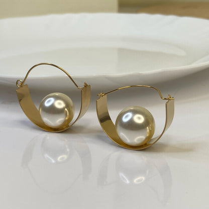 Pearl Bag Earrings