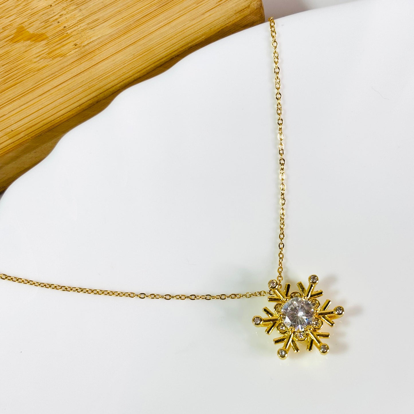 Snowflake Crystal Necklace