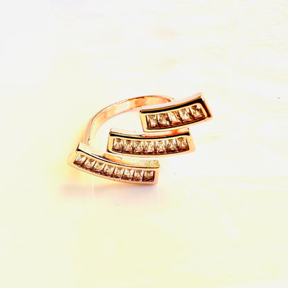 anti tarnish rose gold ring wave ring adjustable anti tarnish jewelry korean ring daily wear ring minimal ring round statement gold plated daily wear rings 18k gold plated celebrity rings golden rings golden chunky ring band ring diamond ring lavender jewels lavender jewelry lavender official