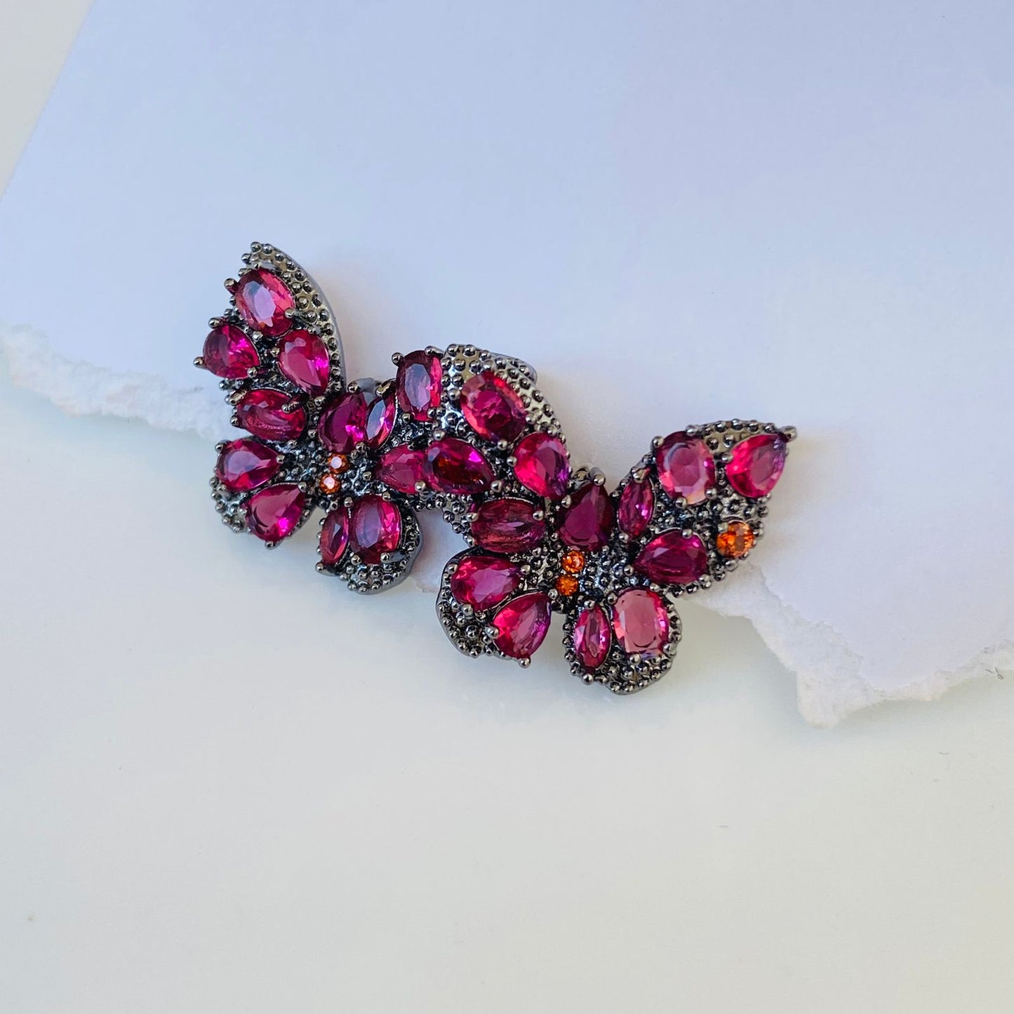Glam Butterfly Earrings ( Pink)