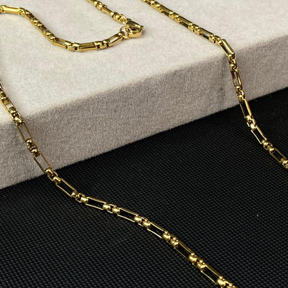 Raise Link Gold-Plated Men's Chain 3mm