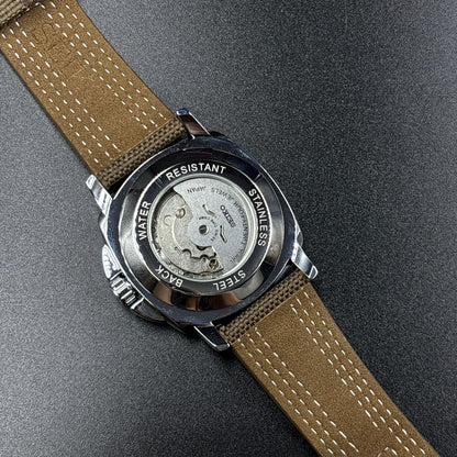 Seiko Brown Canvas Strap Watch