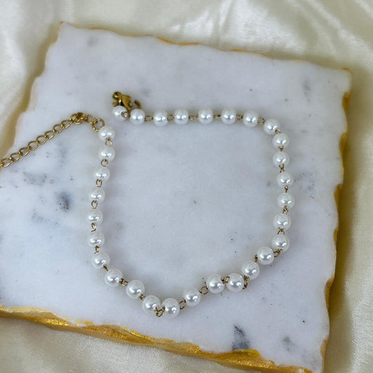 Round Pearl Anklet