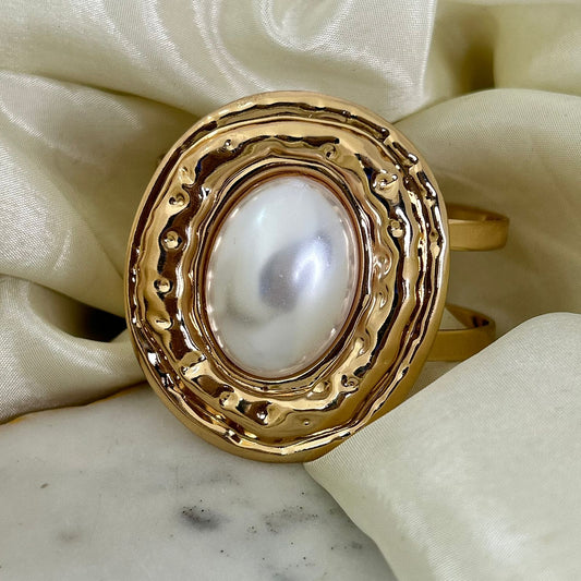 Opal Hinge Cuff Bracelet