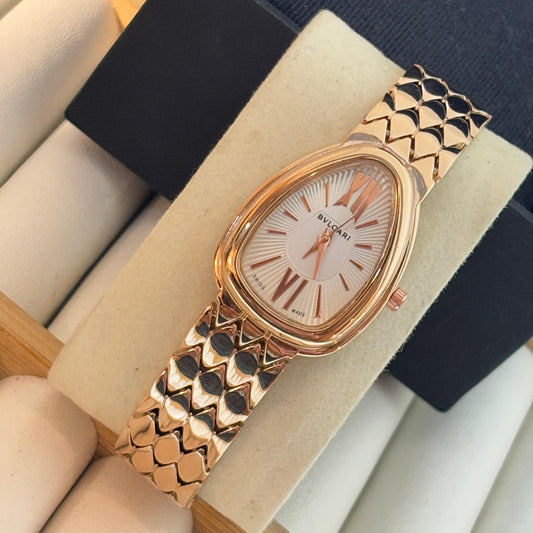 Bvlgari Serpant Sleek Watch ( White Dial)
