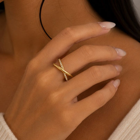 Bone Cross Ring