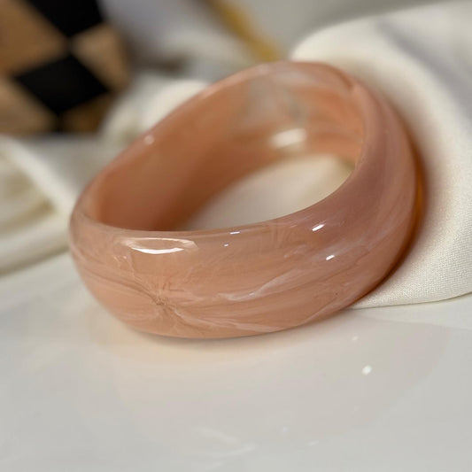 Peachy Resin Bangle