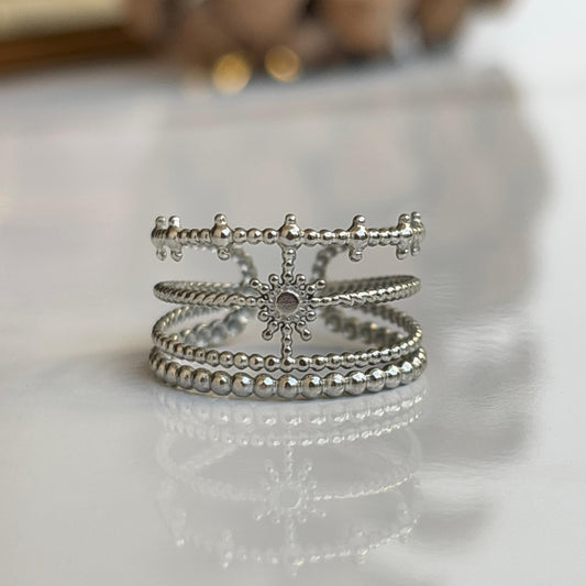Ember Silver Ring