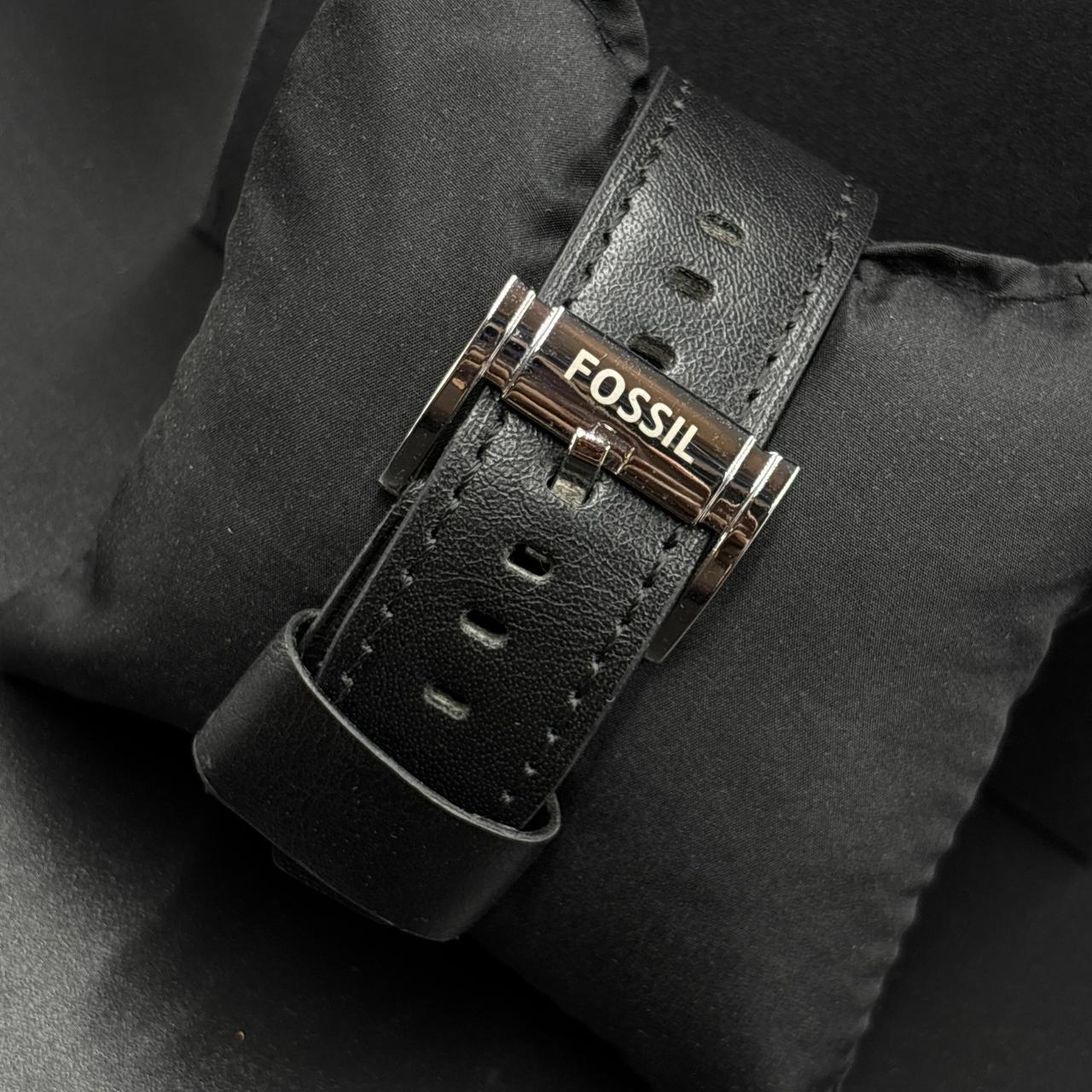 Fossil Leather Band Watch ( Blue Dial )