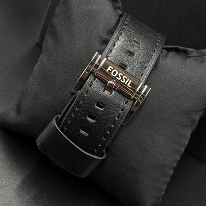 Fossil Leather Band Watch ( Blue Dial )