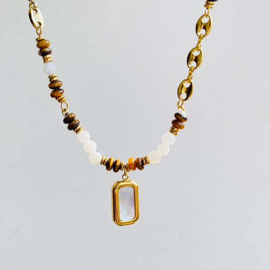 Cubic Shell Multipurpose Necklace