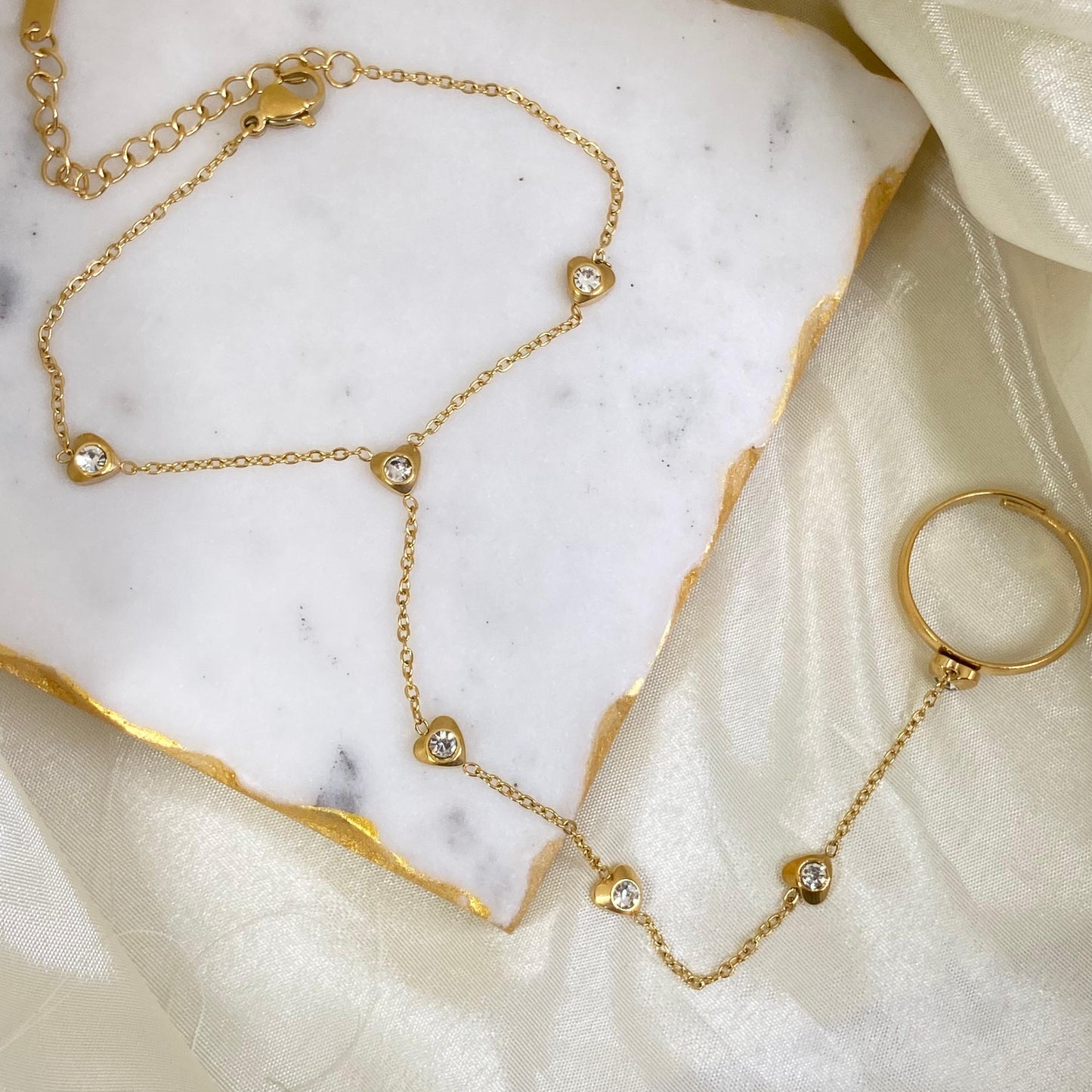 Heartful Hand Chain