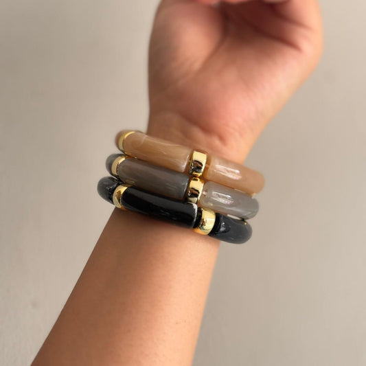 Bubble Stretachable Resin Bracelets (Stack of 3)