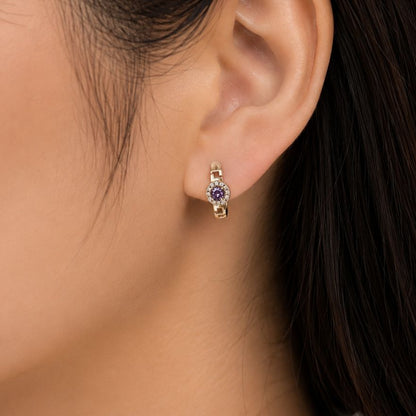 Celeste Mini Luxe Hoop Earrings