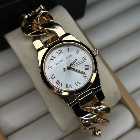 MK Link Rose Gold Watch