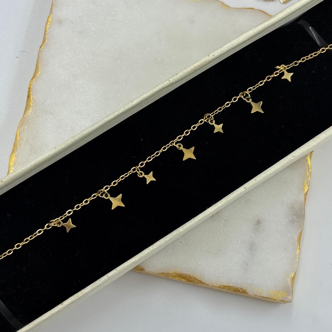 Starry Minimal Chain Bracelet