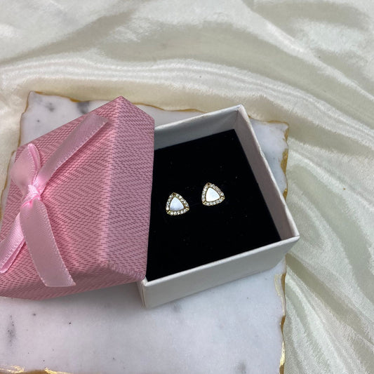 Sleek Triangle Studs