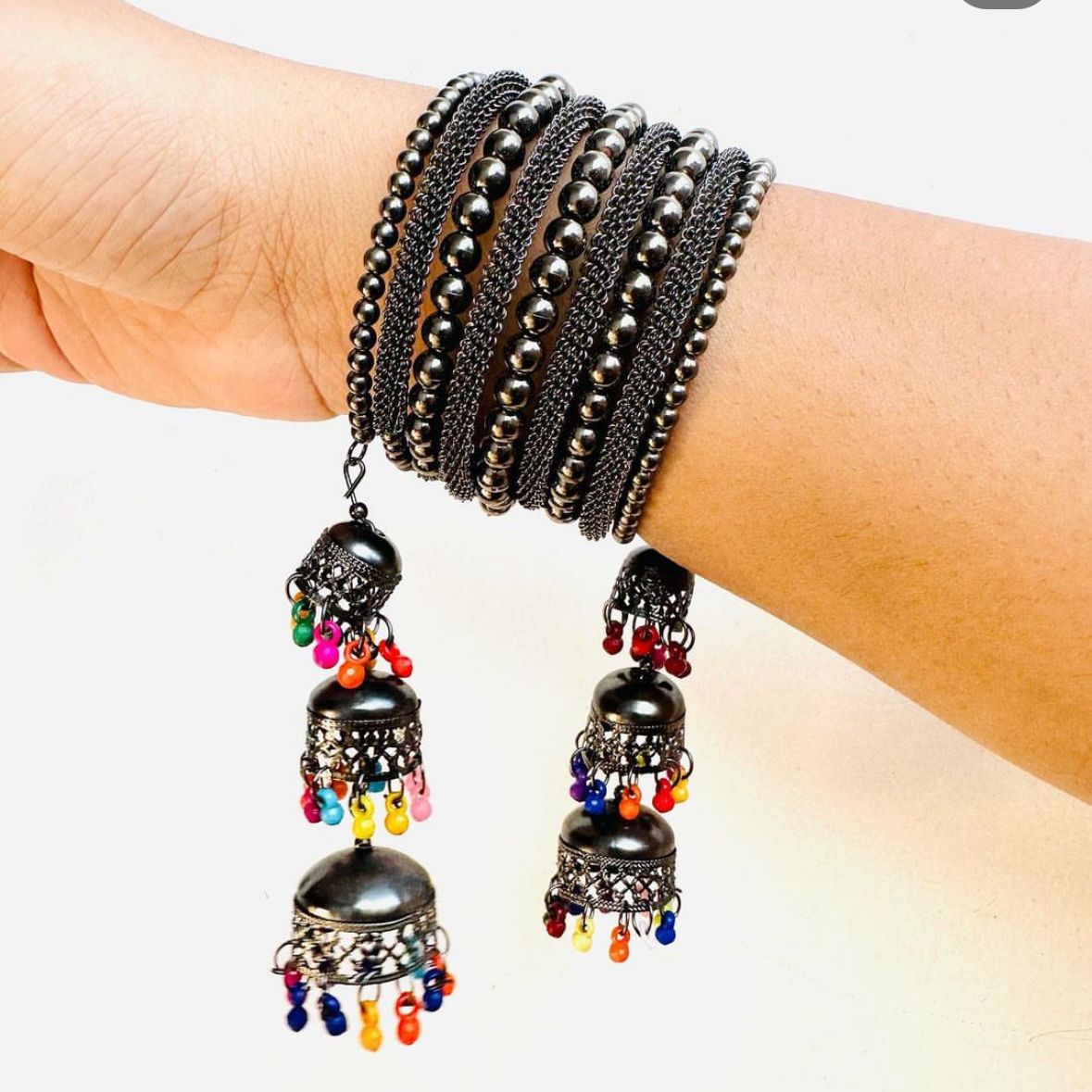 Black Jhoomar Cuff