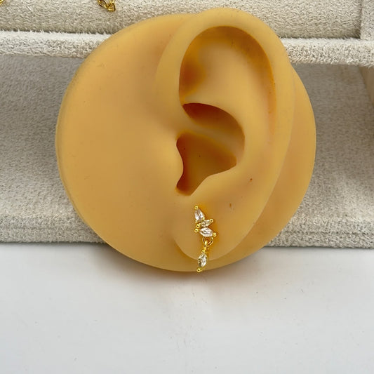 Tiny Flutter Flatback Earrings
