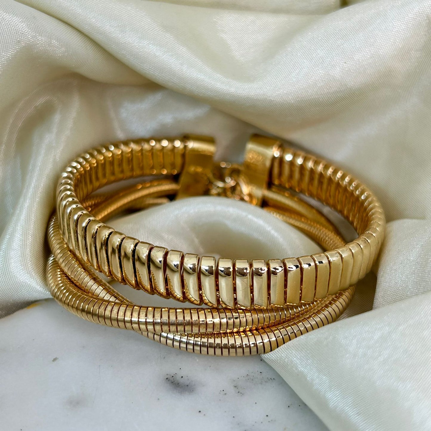 Imperial Layered Band Bracelet