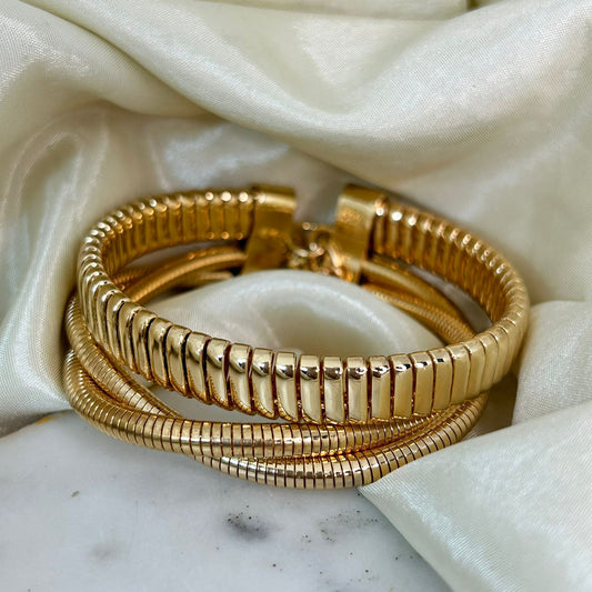 Imperial Layered Band Bracelet