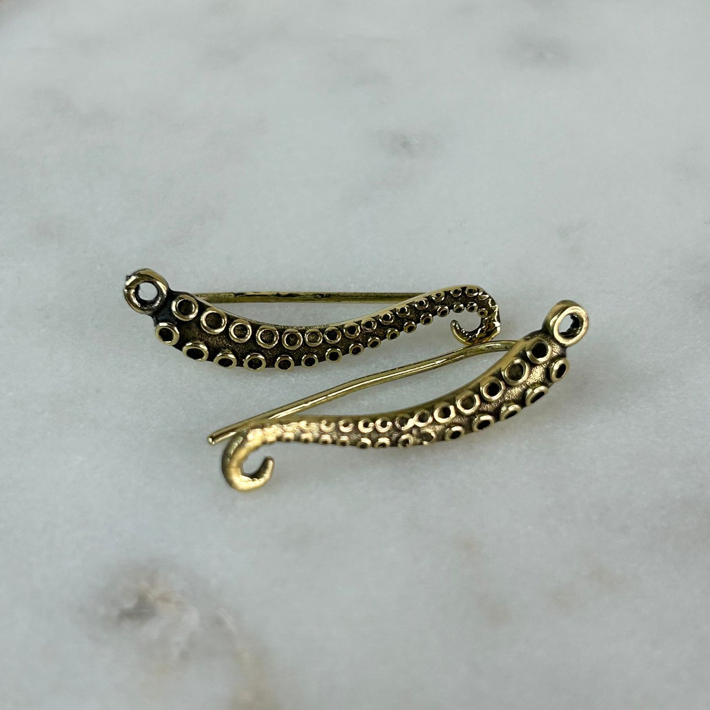 Naira Gold Ear Climber ( Pair)
