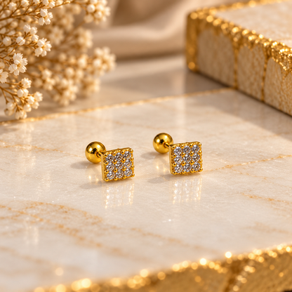 Auric Crystal Ballback Studs