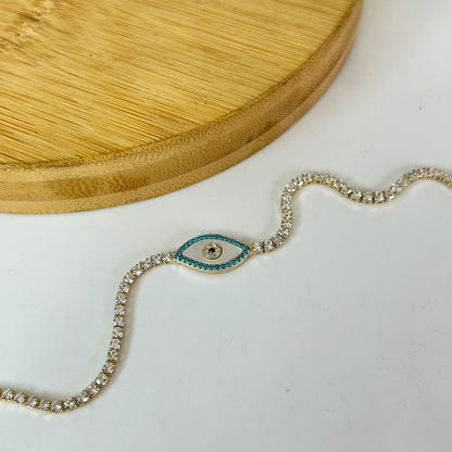 Evil Eye Tennis Bracelet