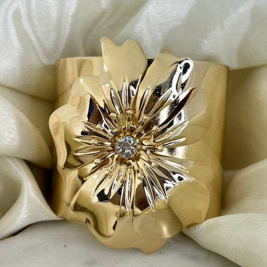 Golden Bloom Cuff