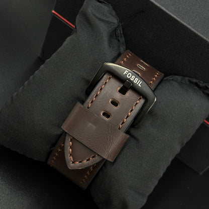 Fossil Black Brown Automatic Watch