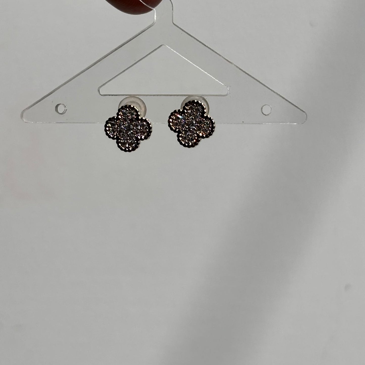 Studded Clover Studs Medium