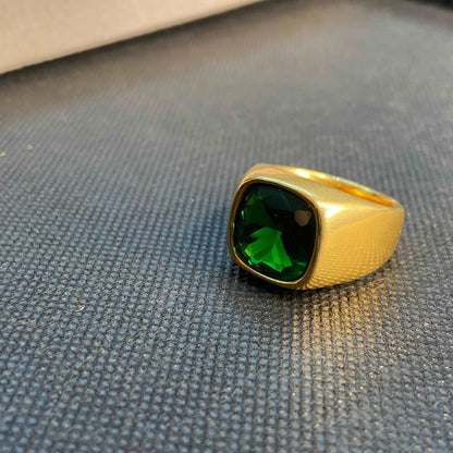 Emerald Alpha Ring