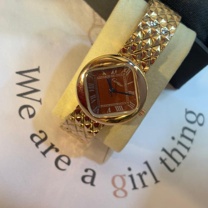 Cartier Deep Red Vintage Watch