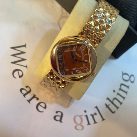 Cartier Deep Red Vintage Watch