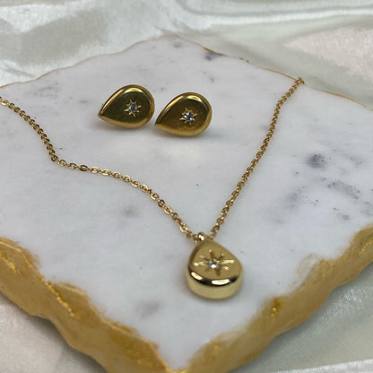 Drop Galaxy Jewelry Set (Necklace+Earring)