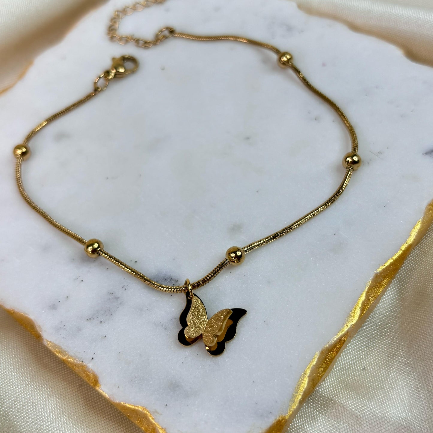Butterfly Hanging Anklet
