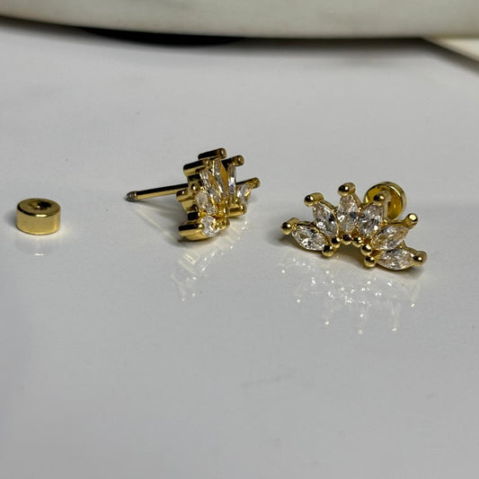 Lily Flatback Earrings