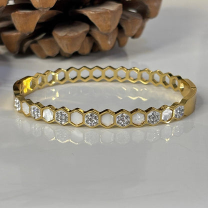 HoneyComb Studded Bracelet
