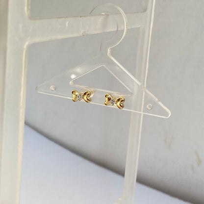 Bow Gold Earrings