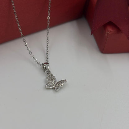 Dainty Wings Necklace ( Silver)