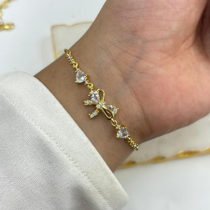 Bella Bow Chain Bracelet