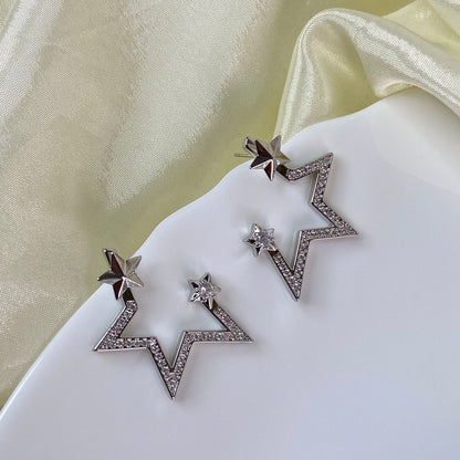 Detachable Star Stud Earrings