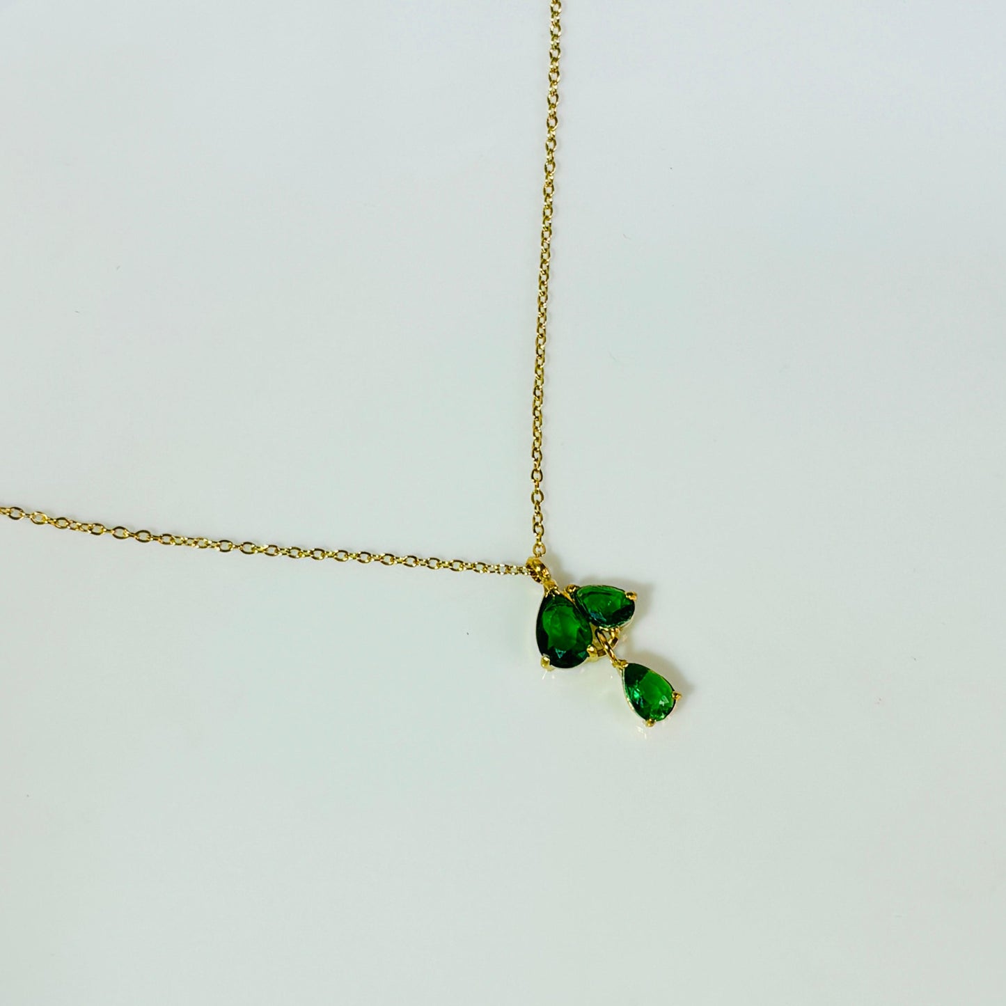 Emerald Drip Necklace