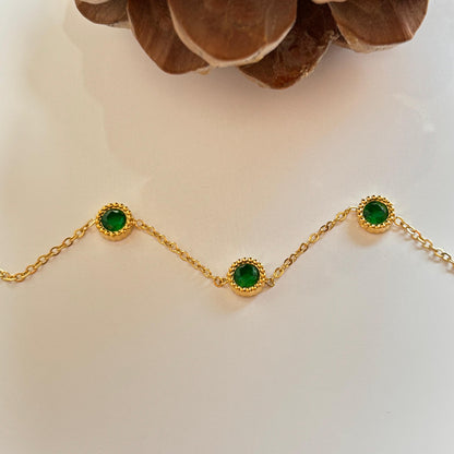 Emerald Olivia Bracelet