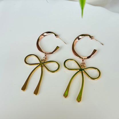 Bow Dangle Fusion Earrings