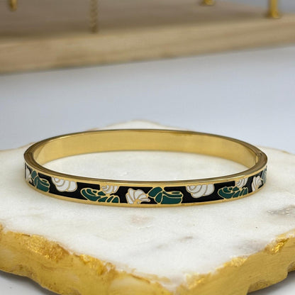 Sleek Enamel Bracelet