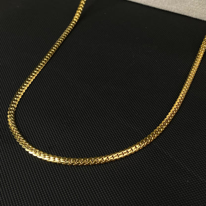 Sigma 18K Gold-Plated Men's Chain 4mm
